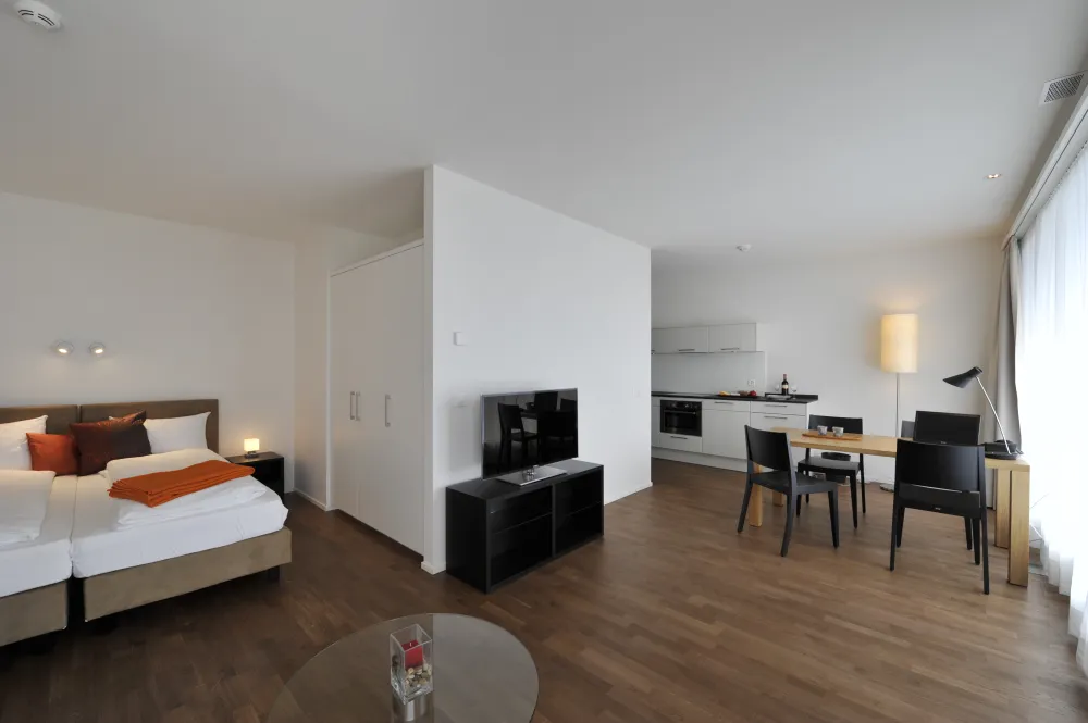Apartment of category top II sleeping area and dining area