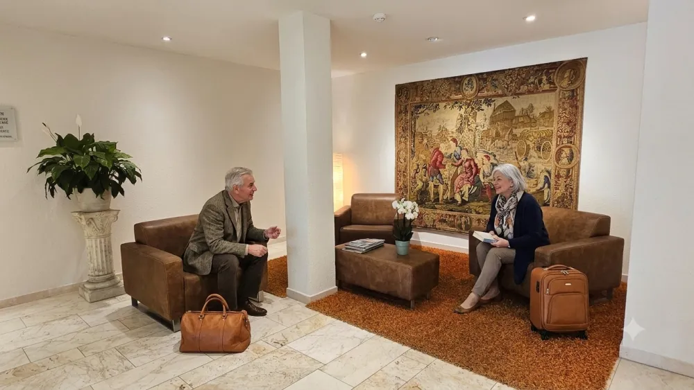 Guggach Reception with Guests on the Waiting Area