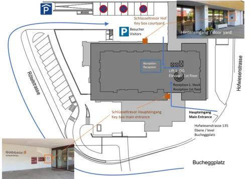 Location description of our key boxes
