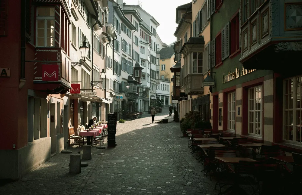 Areas here old City of Zurich